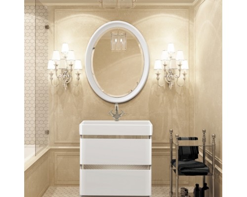 Раковина Kirovit Олимпиа 80, 4640021061091, фаянс, белый