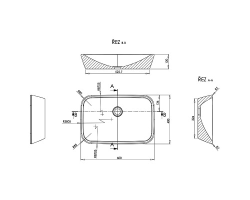 Раковина Ravak Ceramic R 60 х 40 см, белый, XJX01160002