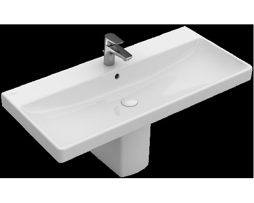 Раковина Villeroy&Boch Avento, 100 х 47 см, встраиваемая сверху, Альпийский белый, 4156A2