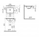 Раковина Vitra S20 5474B003-0618 встраиваемая снизу (43 см)