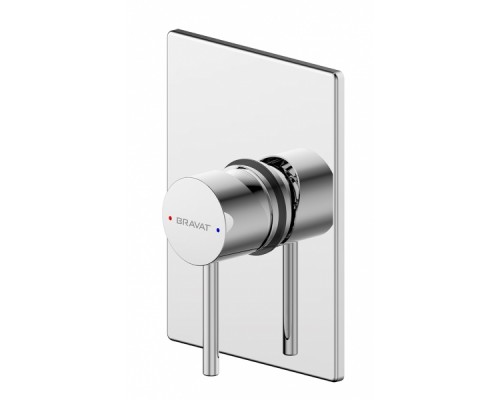 Смеситель Bravat Arc PB86061C-A-ENG встраиваемый, функция 1, хром (внешняя часть)