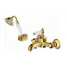 Смеситель Bravat Art F675109U-B1-RUS для ванны, душевой гарнитур, короткий излив, бронза