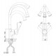 Смеситель D&K Berlin Freie DA1432901 для кухни