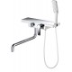 Смеситель D&K Berlin Steinbeis для ванны и душа, белый/хром, DA1453316