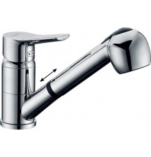 Смеситель D&K Mosel Rhein DA1262501 для кухонной мойки, с вытяжным душем