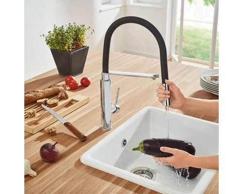 Смеситель Grohe Concetto New 31491000 для кухонной мойки, черный