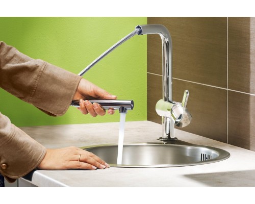 Смеситель Grohe Minta 32168000 для кухонной мойки с выдвижным изливом