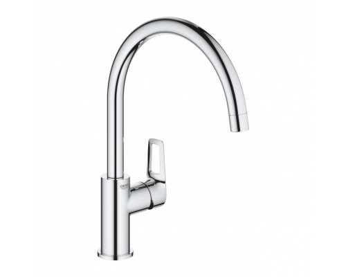 Смеситель Grohe BauLoop 31368001 для кухонной мойки, высокий излив