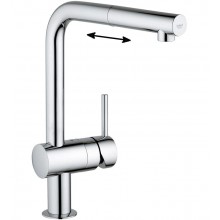 Смеситель Grohe Minta 32168000 для кухонной мойки с выдвижным изливом