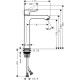 Смеситель Hansgrohe Metris 31185000 для раковины