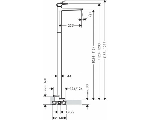 Смеситель Hansgrohe Metropol 32530000 для раковины