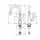 Смеситель Hansgrohe Talis S 220 72814000 для кухонной мойки, хром