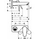 Смеситель Hansgrohe Talis E, хром, 71732000