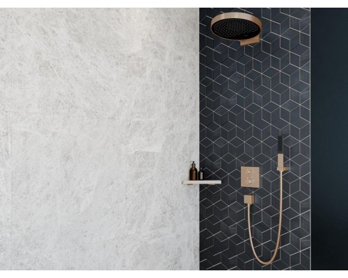 Смеситель Hansgrohe Ecostat S для душа, термостатический, бронза шлифованная, 15714140