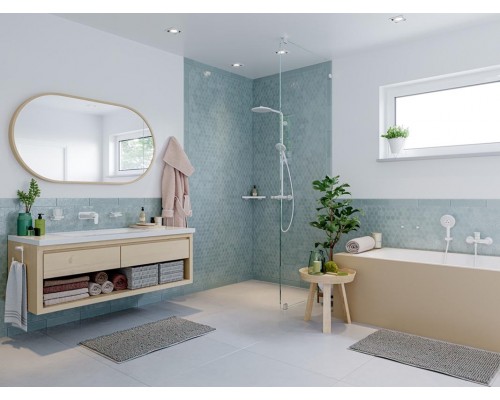 Смеситель Hansgrohe Talis E для раковины, белый матовый, 71734700