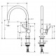 Кухонный смеситель Hansgrohe Talis M54, 72804800, под сталь