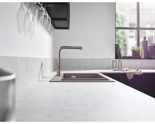 Кухонный смеситель Hansgrohe Talis M54, 72808800, с вытяжным изливом, под сталь