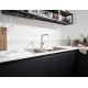 Кухонный смеситель Hansgrohe Talis M54, 72809800, с вытяжным изливом, в комплекте с коробом sBox для шланга, под сталь