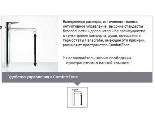 Смеситель Hansgrohe Metris 31184000 для раковины