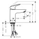 Смеситель для раковины Hansgrohe Logis 71101000
