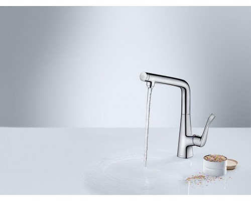 Смеситель Hansgrohe Metris Select 148838 для кухни, под сталь