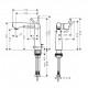 Смеситель Hansgrohe Talis S 140 72113000 для раковины, хром