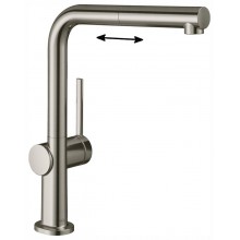 Кухонный смеситель Hansgrohe Talis M54, 72808800, с вытяжным изливом, под сталь