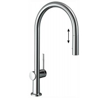 Кухонный смеситель Hansgrohe Talis M54, 72842000, с вытяжным изливом, 2 режима струи, хром