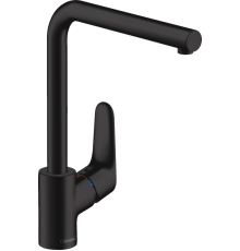 Смеситель Hansgrohe Focus 31817670 для кухонной мойки, черный матовый