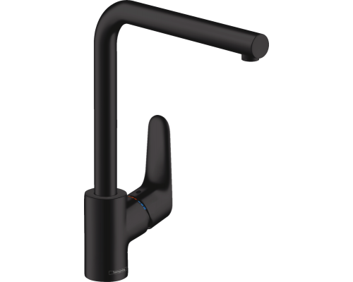 Смеситель Hansgrohe Focus 31817670 для кухонной мойки, черный матовый