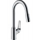 Смеситель Hansgrohe Focus M42 для кухонной мойки с выдвижным изливом, хром глянцевый, 71800000