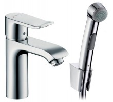 Смеситель Hansgrohe Metris 31285000 для раковины с гигиеническим душем