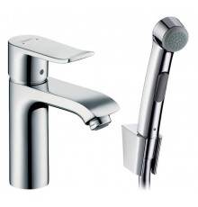 Смеситель Hansgrohe Metris 31285000 для раковины с гигиеническим душем