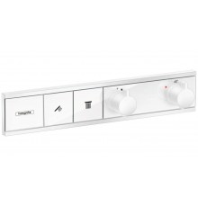 Смеситель Hansgrohe RainSelect для душа, термостатический, белый матовый, 15380700