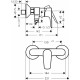 Смеситель Hansgrohe Talis E 71760340 для душа, черный хром