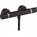 Смеситель для душа Hansgrohe Ecostat Comfort, термостатический, черный матовый, 13116670