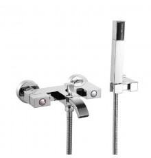 Двухрычажный смеситель для ванны Iddis Hessen короткий излив, 27123М3K