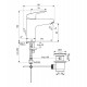 Смеситель для раковины Ideal Standard Ceraflex Grande B1712AA с донным клапаном