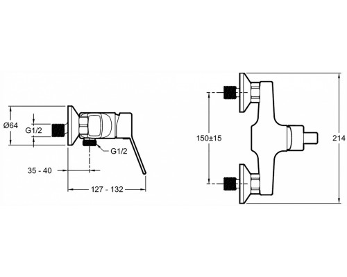 Смеситель Jacob Delafon EO E24159RU-CP для душа, хром
