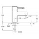 Смеситель Jacob Delafon Cuff E98298-CP для раковины