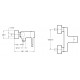 Смеситель Jacob Delafon Cuff E45533-CP для душа