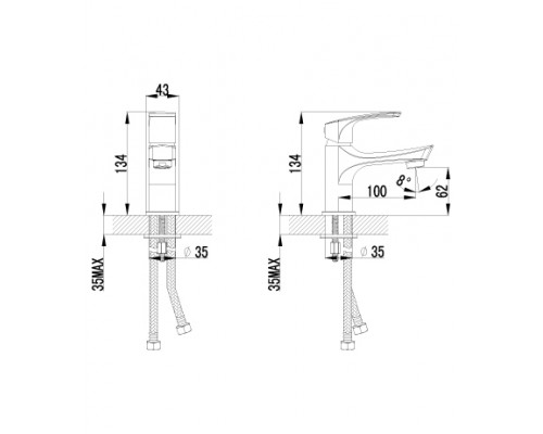 Смеситель Lemark plus Shape LM1706C для раковины