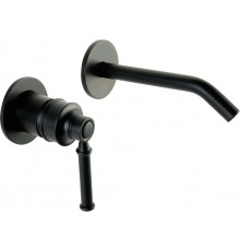 Смеситель Migliore Ermitage Mini для раковины настенный, черный матовый, 30849
