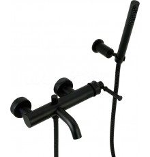 Смеситель Migliore Ermitage Mini для ванны, с душевым гарнитуром, черный матовый, 30851