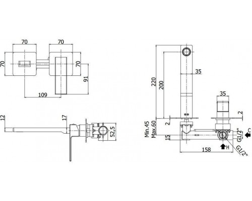 Смеситель Paffoni Elle EL105CR70 для раковины