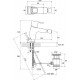 Смеситель для биде Ravak 10° TD 055.00, с донным клапаном, хром, X070067