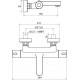 Термостат для ванны с душем Ravak Termo 300 TE 023.00/150, хром, X070097