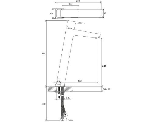 Смеситель для раковины Ravak 10° Free -TD F 015.00, хром, X070130