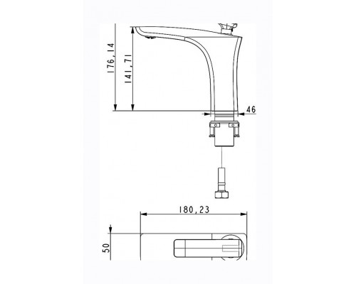 Смеситель Timo Helmi 4061/00-16F chrome white для раковины, белый