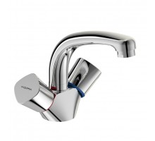 Смеситель Vidima КВАДРО (Quadro) BA244AA для раковины без донного клапана, поворотный излив, хром